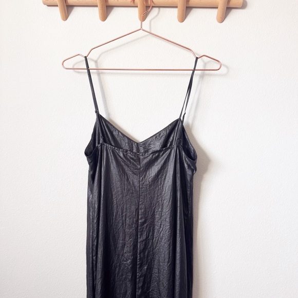 BCBGMaxAzria Deanne slip Maxi Dress black shimmer - Picture 13 of 14